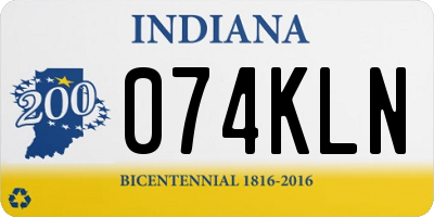 IN license plate 074KLN