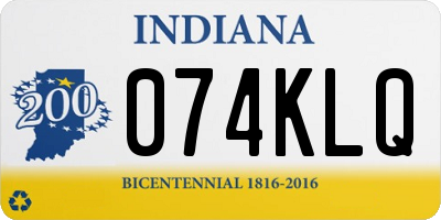 IN license plate 074KLQ