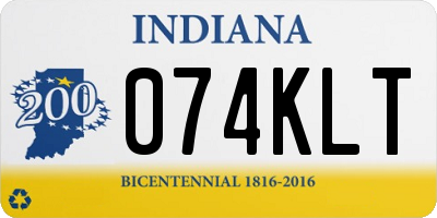 IN license plate 074KLT