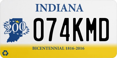 IN license plate 074KMD