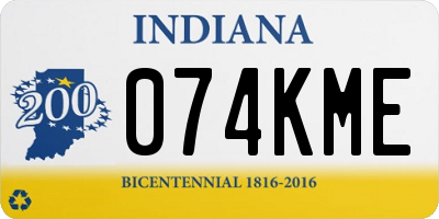 IN license plate 074KME