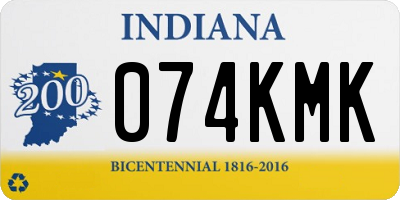 IN license plate 074KMK