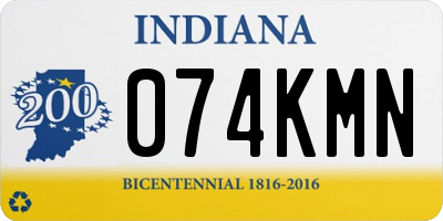 IN license plate 074KMN