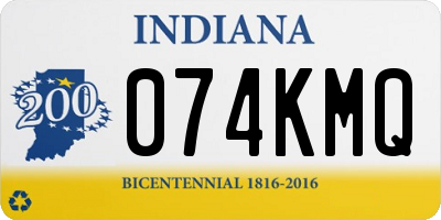 IN license plate 074KMQ