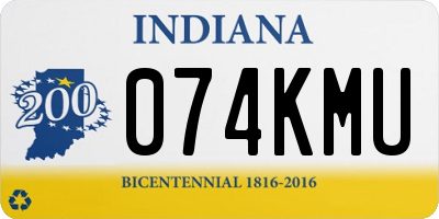 IN license plate 074KMU