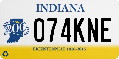 IN license plate 074KNE