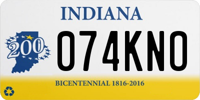 IN license plate 074KNO