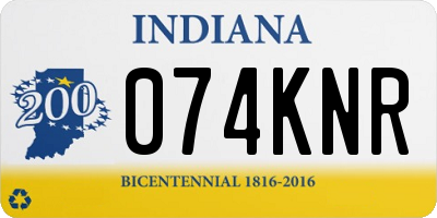 IN license plate 074KNR