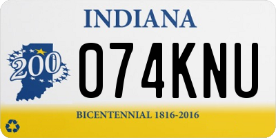 IN license plate 074KNU