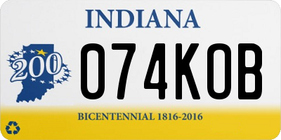 IN license plate 074KOB