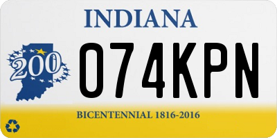 IN license plate 074KPN