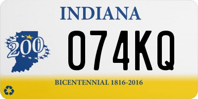 IN license plate 074KQ