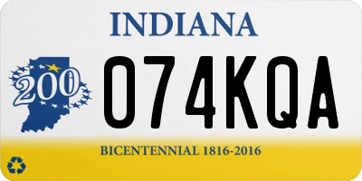 IN license plate 074KQA