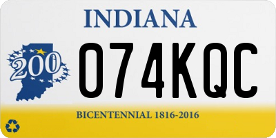 IN license plate 074KQC