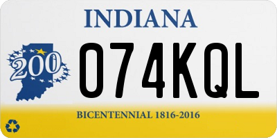 IN license plate 074KQL