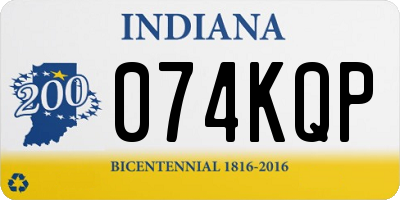 IN license plate 074KQP