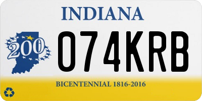 IN license plate 074KRB
