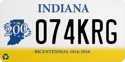 IN license plate 074KRG