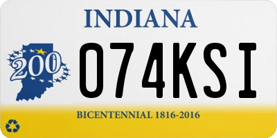 IN license plate 074KSI