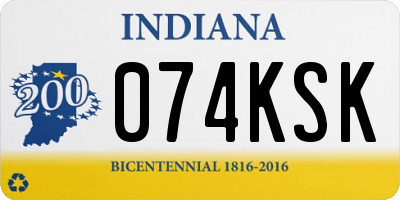 IN license plate 074KSK