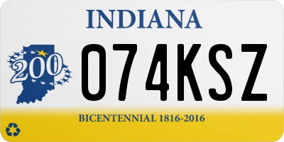 IN license plate 074KSZ