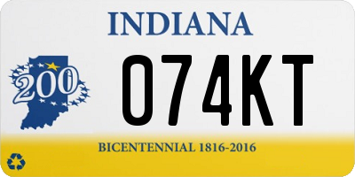 IN license plate 074KT