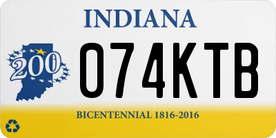 IN license plate 074KTB