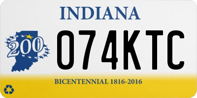 IN license plate 074KTC