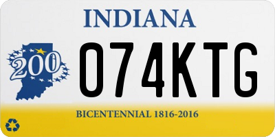 IN license plate 074KTG
