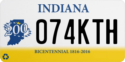 IN license plate 074KTH