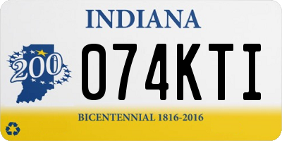 IN license plate 074KTI