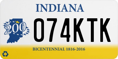 IN license plate 074KTK