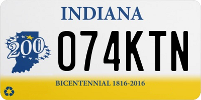 IN license plate 074KTN
