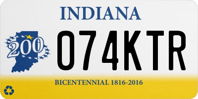 IN license plate 074KTR