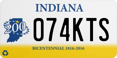 IN license plate 074KTS