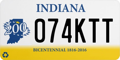 IN license plate 074KTT