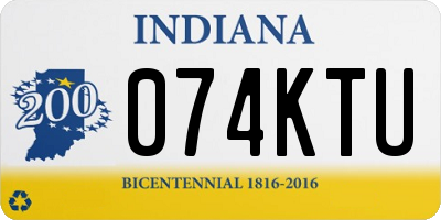 IN license plate 074KTU