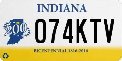 IN license plate 074KTV