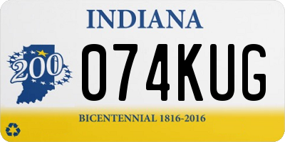 IN license plate 074KUG
