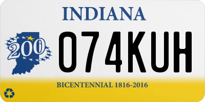 IN license plate 074KUH