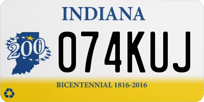 IN license plate 074KUJ