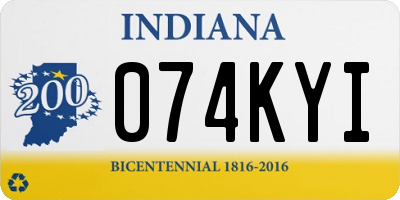 IN license plate 074KYI