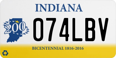 IN license plate 074LBV