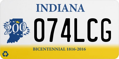 IN license plate 074LCG