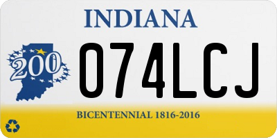 IN license plate 074LCJ