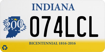 IN license plate 074LCL