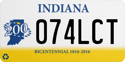 IN license plate 074LCT