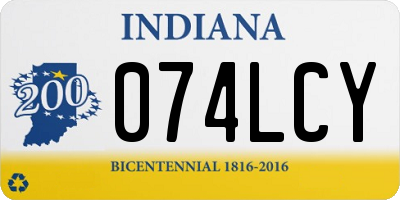 IN license plate 074LCY
