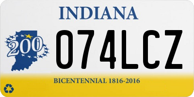 IN license plate 074LCZ