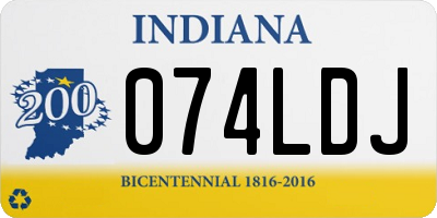 IN license plate 074LDJ